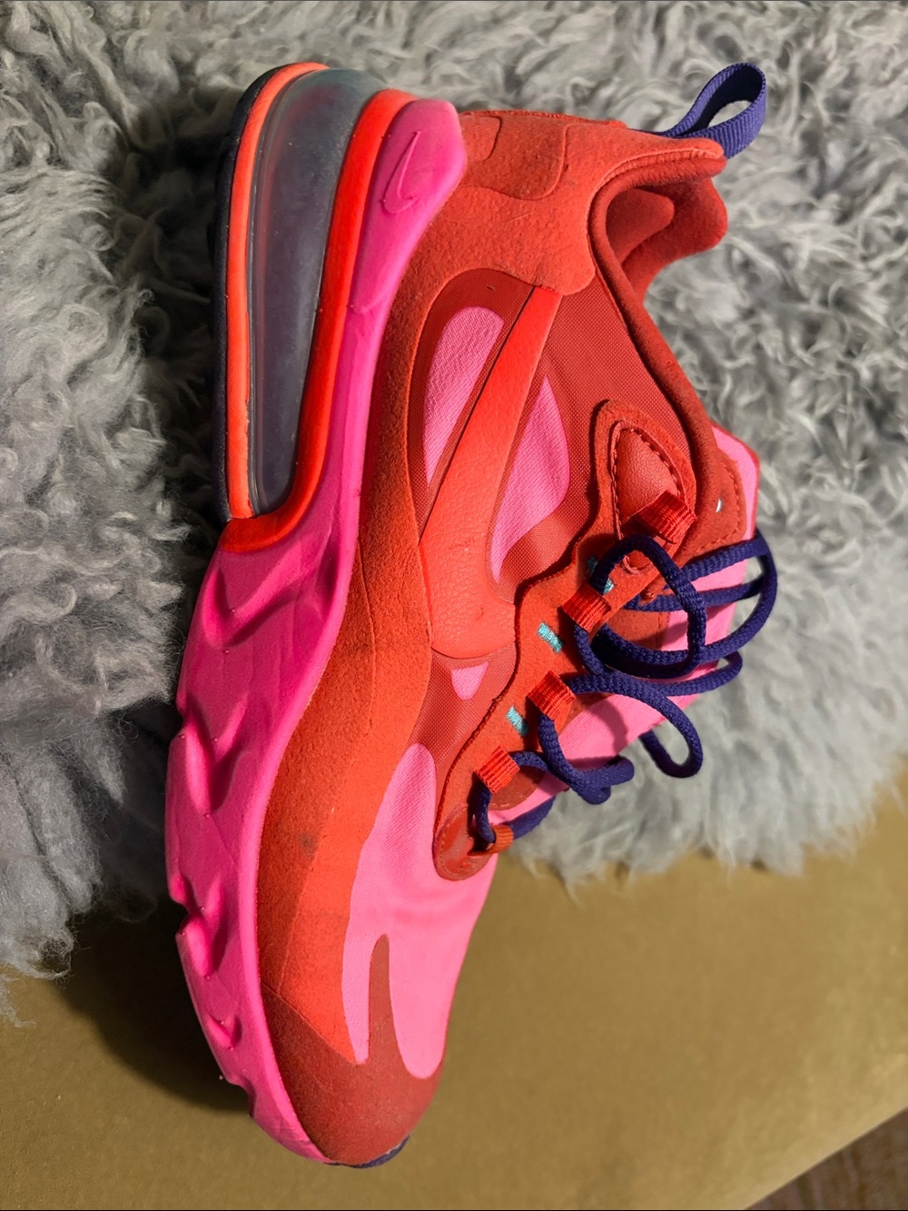 Nike Women’s Bright Red & Hot Pink Lace-Up Sneakers